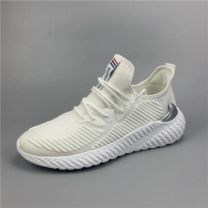 Men Casual Shoes Lace up Fly Knit Lightweight Comfortable Breathable Walking Sneakers