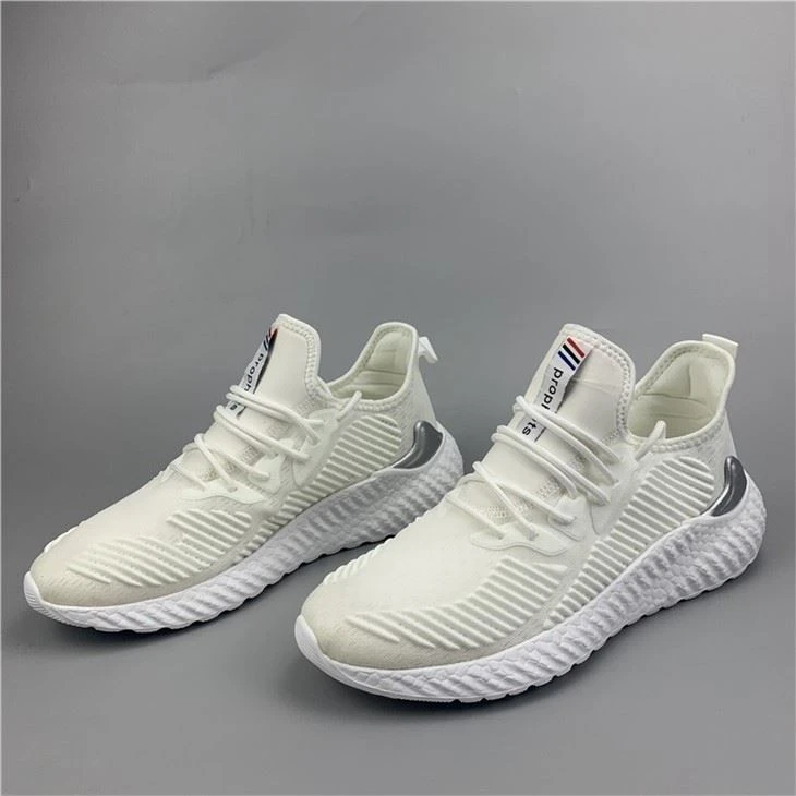 Men Casual Shoes Running Shoes Lace up Fly Knit Lightweight Walking Sneakers